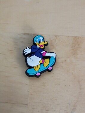 10 for $10 Jibbitz Croc Charms - Donald Duck on Skateboard - New Shoe Charm